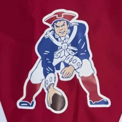 Men Mitchell & Ness Jackets & Outerwear-Throw It Back Full Zip Windbreaker New England Patriots