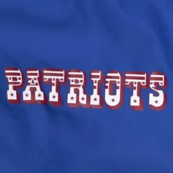 Men Mitchell & Ness Jackets & Outerwear-Throw It Back Full Zip Windbreaker New England Patriots