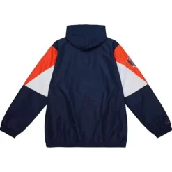 Men Mitchell & Ness Jackets & Outerwear-Throw It Back Full Zip Windbreaker Chicago Bears