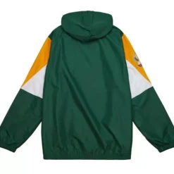 Men Mitchell & Ness Jackets & Outerwear-Throw It Back Full Zip Windbreaker Seattle Supersonics