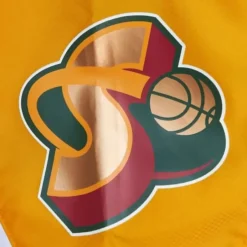 Men Mitchell & Ness Jackets & Outerwear-Throw It Back Full Zip Windbreaker Seattle Supersonics