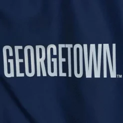 Men Mitchell & Ness Jackets & Outerwear-Throw It Back Full Zip Windbreaker Georgetown University