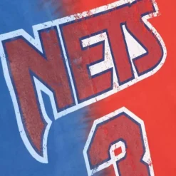 Men Mitchell & Ness T-Shirts & Tops-Tie Dye Cotton N&N Tank New Jersey Nets Drazen Petrovic