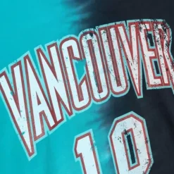 Men Mitchell & Ness T-Shirts & Tops-Tie Dye Cotton N&N Tank Vancouver Grizzlies Mike Bibby