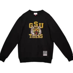 Men Mitchell & Ness T-Shirts & Tops-Tigers Longsleeve Grambling State University