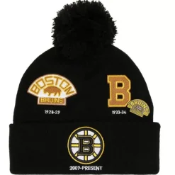 Mitchell & Ness Knit-Timeline Knit Boston Bruins