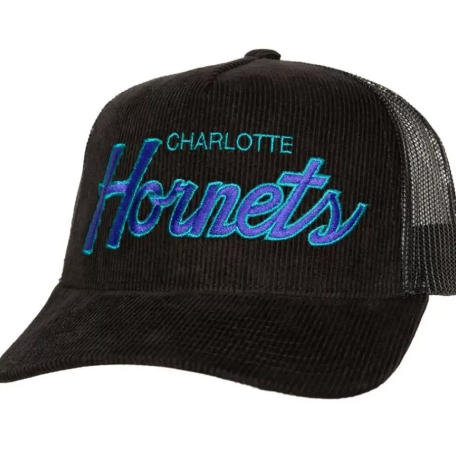 Mitchell & Ness Snapback-Times Up Trucker Hwc Charlotte Hornets