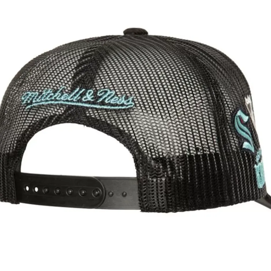 Mitchell & Ness Snapback-Times Up Trucker Seattle Kraken