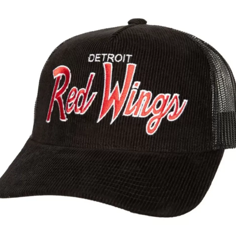 Mitchell & Ness Snapback-Times Up Trucker Vntg Detroit Red Wings