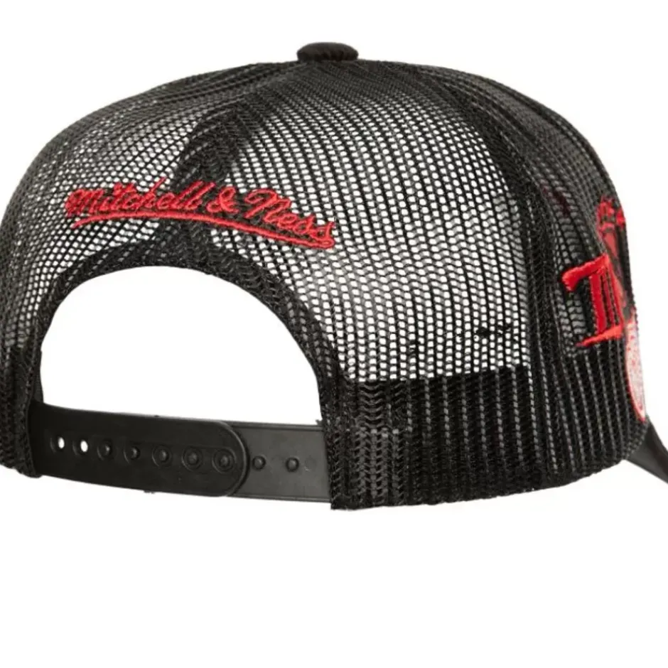 Mitchell & Ness Snapback-Times Up Trucker Vntg Detroit Red Wings