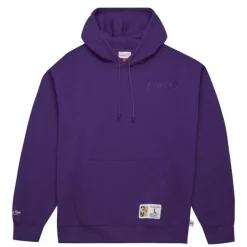 Men Mitchell & Ness Hoodies & Sweatshirts-Tonal Logo Heavyweight Fleece Los Angeles Lakers