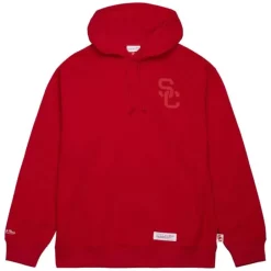 Men Mitchell & Ness Hoodies & Sweatshirts-Tonal Logo Heavyweight Fleece Current Logo Usc