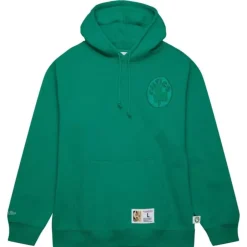 Men Mitchell & Ness Hoodies & Sweatshirts-Tonal Logo Heavyweight Fleece Boston Celtics