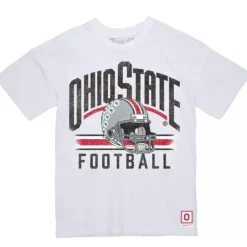 Men Mitchell & Ness T-Shirts & Tops-Touchback Tee Ohio State