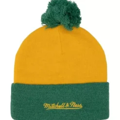 Mitchell & Ness Knit-Two Tone Pom Beanie Hwc Seattle Supersonics
