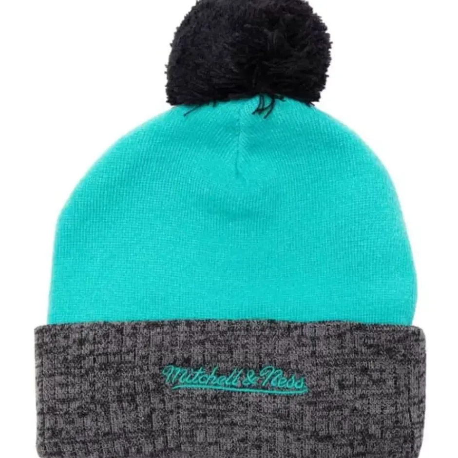 Mitchell & Ness Knit-Two Tone Pom Beanie Hwc San Antonio Spurs