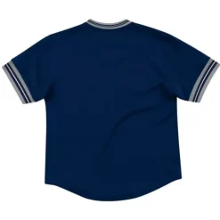 Men Mitchell & Ness T-Shirts & Tops-Unbeaten Mesh V-Neck Georgetown University