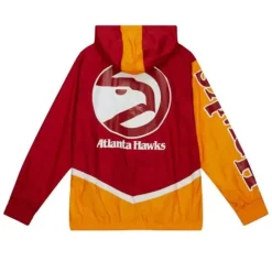 Men Mitchell & Ness Jackets & Outerwear-Undeniable Full Zip Windbreaker Atlanta Hawks