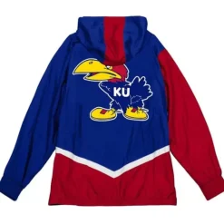 Men Mitchell & Ness Jackets & Outerwear-Undeniable Full Zip Windbreaker University Of Kansas