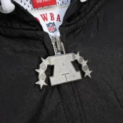 Men Mitchell & Ness Jackets & Outerwear-Undeniable Full Zip Windbreaker Oakland Raiders