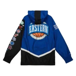 Men Mitchell & Ness Jackets & Outerwear-Undeniable Full Zip Windbreaker All Star East