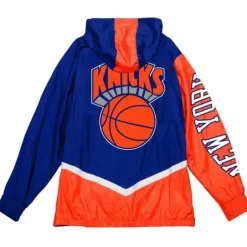 Men Mitchell & Ness Jackets & Outerwear-Undeniable Full Zip Windbreaker New York Knicks