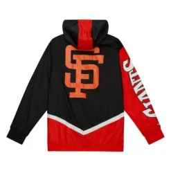 Men Mitchell & Ness Jackets & Outerwear-Undeniable Full Zip Windbreaker San Francisco Giants