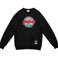 Men Mitchell & Ness Hoodies & Sweatshirts-Under The Lights Crew Philadelphia Phillies