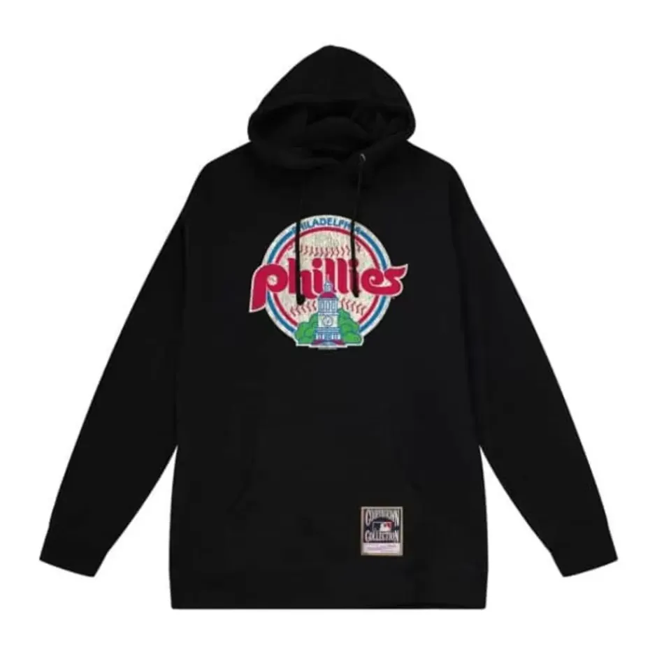 Men Mitchell & Ness Hoodies & Sweatshirts-Under The Lights Pullover Philadelphia Phillies