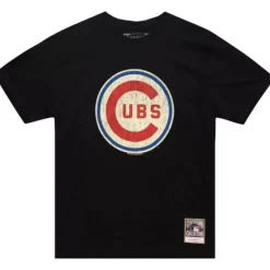 Men Mitchell & Ness T-Shirts & Tops-Under The Lights Tee Chicago Cubs