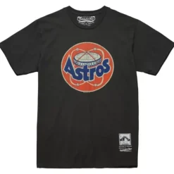 Men Mitchell & Ness T-Shirts & Tops-Under The Lights Tee Houston Astros