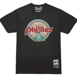 Men Mitchell & Ness T-Shirts & Tops-Under The Lights Tee Philadelphia Phillies