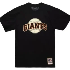 Men Mitchell & Ness T-Shirts & Tops-Under The Lights Tee San Francisco Giants