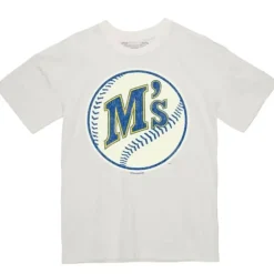 Men Mitchell & Ness T-Shirts & Tops-Under The Lights Tee Seattle Mariners