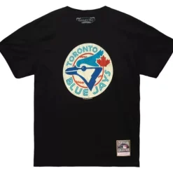 Men Mitchell & Ness T-Shirts & Tops-Under The Lights Tee Toronto Blue Jays