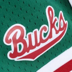 Men Mitchell & Ness Shorts-Unisex Jump Shot Shorts Milwaukee Bucks