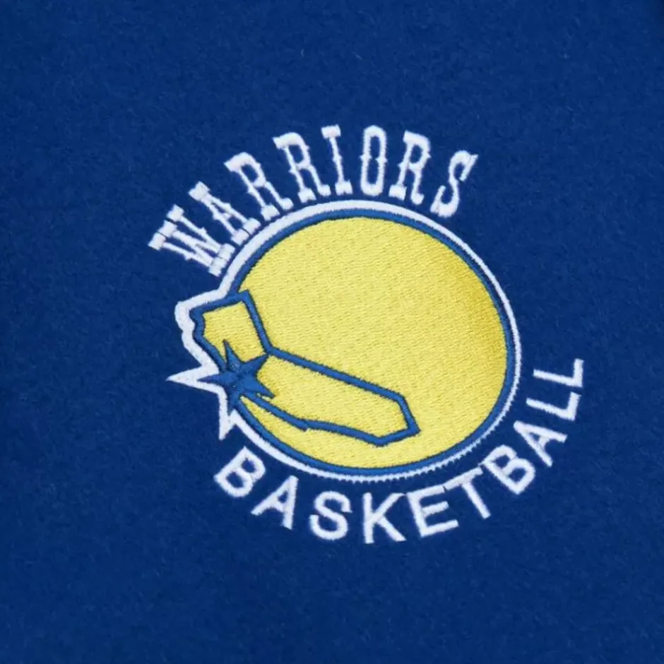 Men Mitchell & Ness Jackets & Outerwear-Unisex Varsity Jacket Golden State Warriors