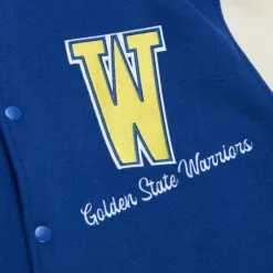 Men Mitchell & Ness Jackets & Outerwear-Unisex Varsity Jacket Golden State Warriors