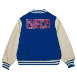 Men Mitchell & Ness Jackets & Outerwear-Unisex Varsity Jacket New York Rangers