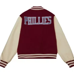 Men Mitchell & Ness Jackets & Outerwear-Unisex Varsity Jacket Philadelphia Phillies