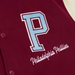 Men Mitchell & Ness Jackets & Outerwear-Unisex Varsity Jacket Philadelphia Phillies
