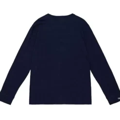 Men Mitchell & Ness T-Shirts & Tops-University Arch Logo Ls Tee University Of Michigan