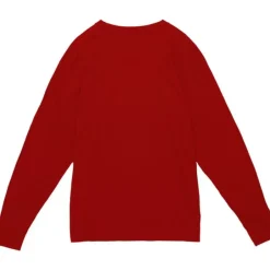 Men Mitchell & Ness T-Shirts & Tops-University Arch Logo Ls Tee University Of Arkansas