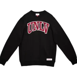 Men Mitchell & Ness T-Shirts & Tops-University Arch Logo Ls Tee Unlv