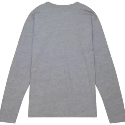 Men Mitchell & Ness T-Shirts & Tops-University Arch Logo Ls Tee University Of Miami