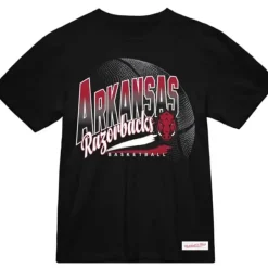 Men Mitchell & Ness T-Shirts & Tops-University Of Arkansas Madness Victory Road Tee