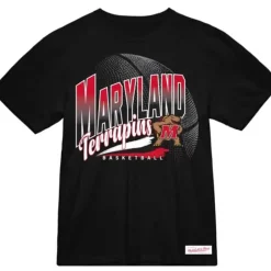 Men Mitchell & Ness T-Shirts & Tops-University Of Maryland Madness Victory Road Tee