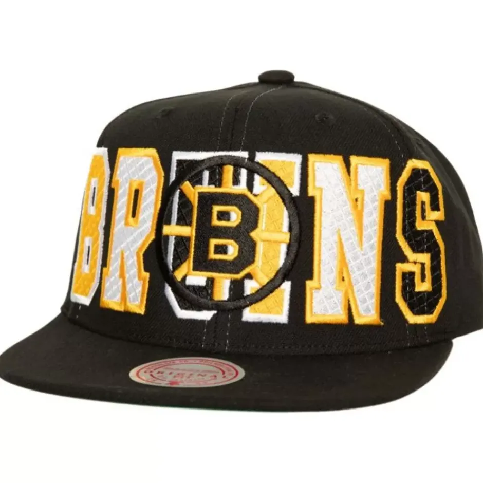 Mitchell & Ness Snapback-Varsity Bust Snapback Vntg Boston Bruins