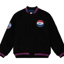 Men Mitchell & Ness Jackets & Outerwear-Varsity Jacket New York Nets