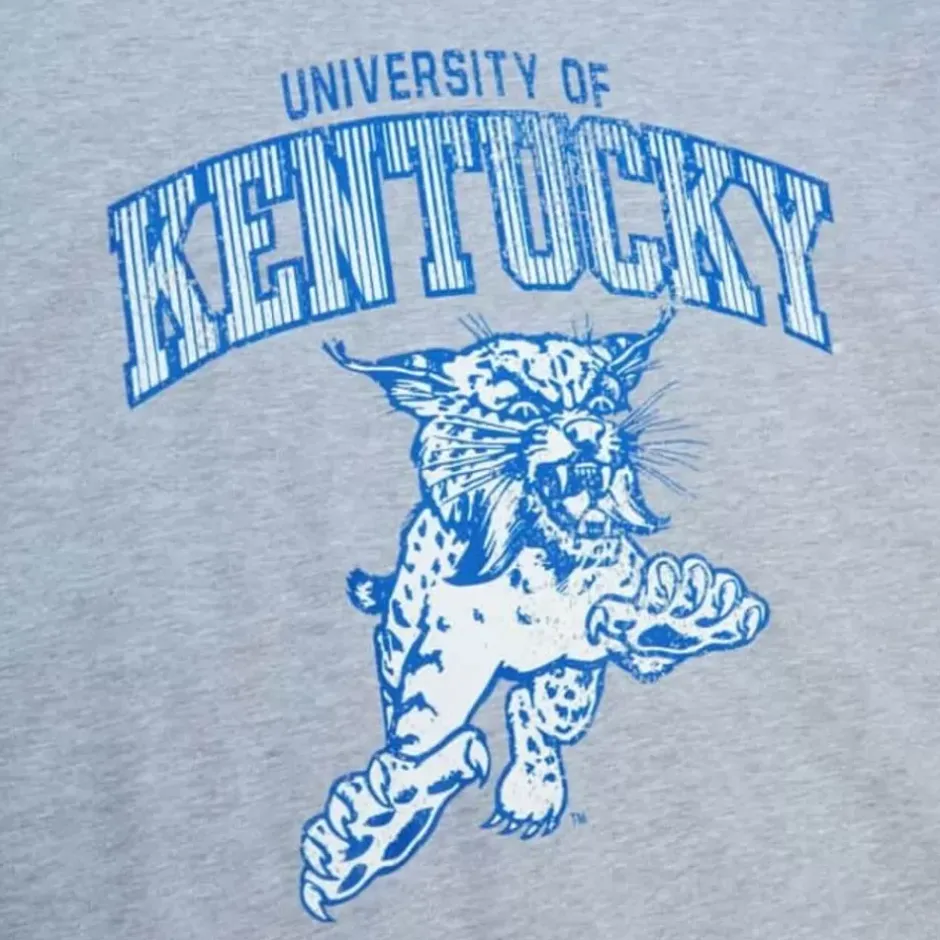 Men Mitchell & Ness T-Shirts & Tops-Vintage Arch Tee University Of Kentucky